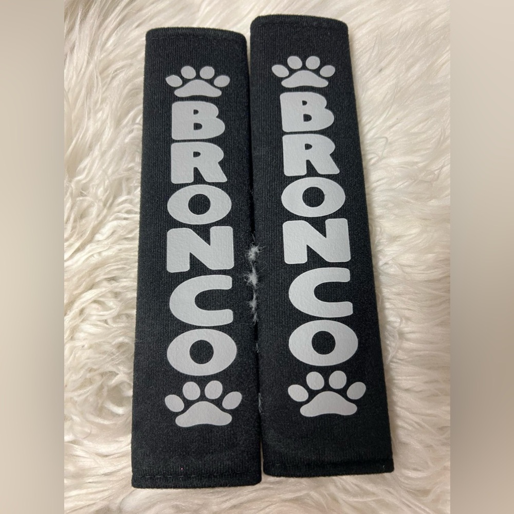 Bronco seatbelt cover
